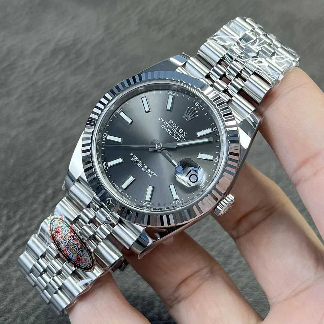Superclone Rolex Datejust 41mm Rhodium Dial 126334 Jubilee - gallery