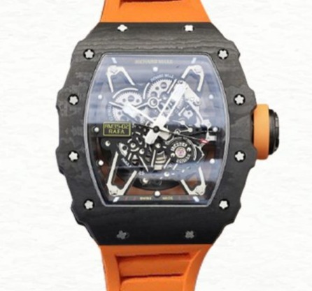 Richard Mille RM35-02 Mechanical Men Rubber Band Watch Transparent Dial Super Clone