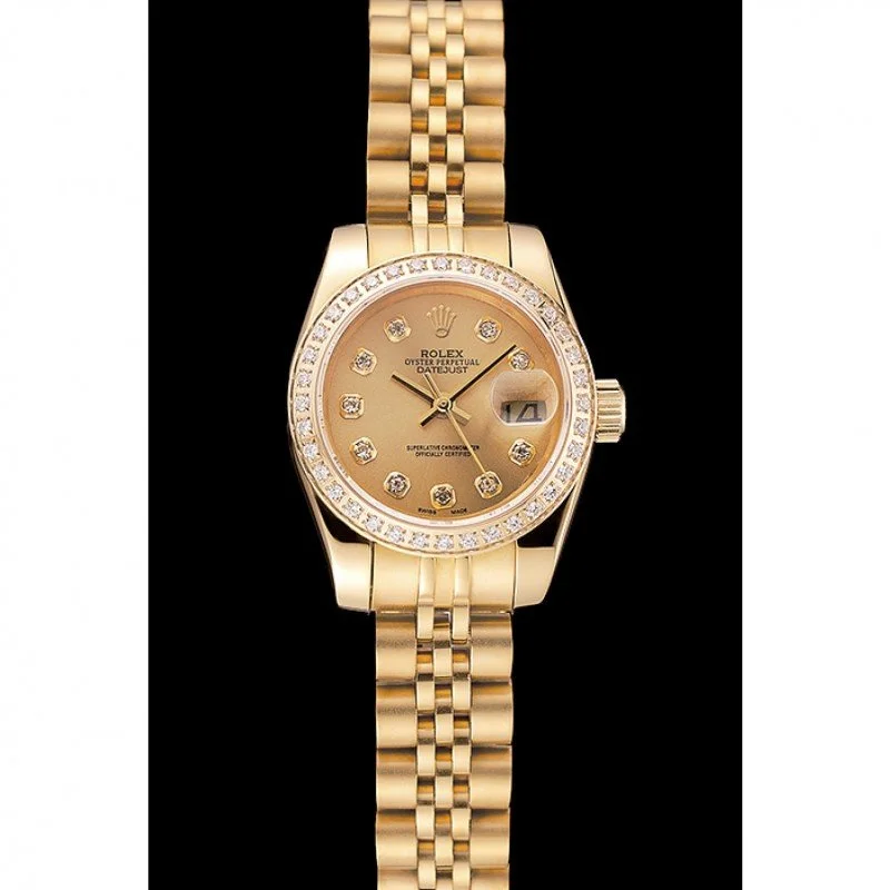 Superclone Rolex Datejust 28mm Gold Dial 1454096 - gallery