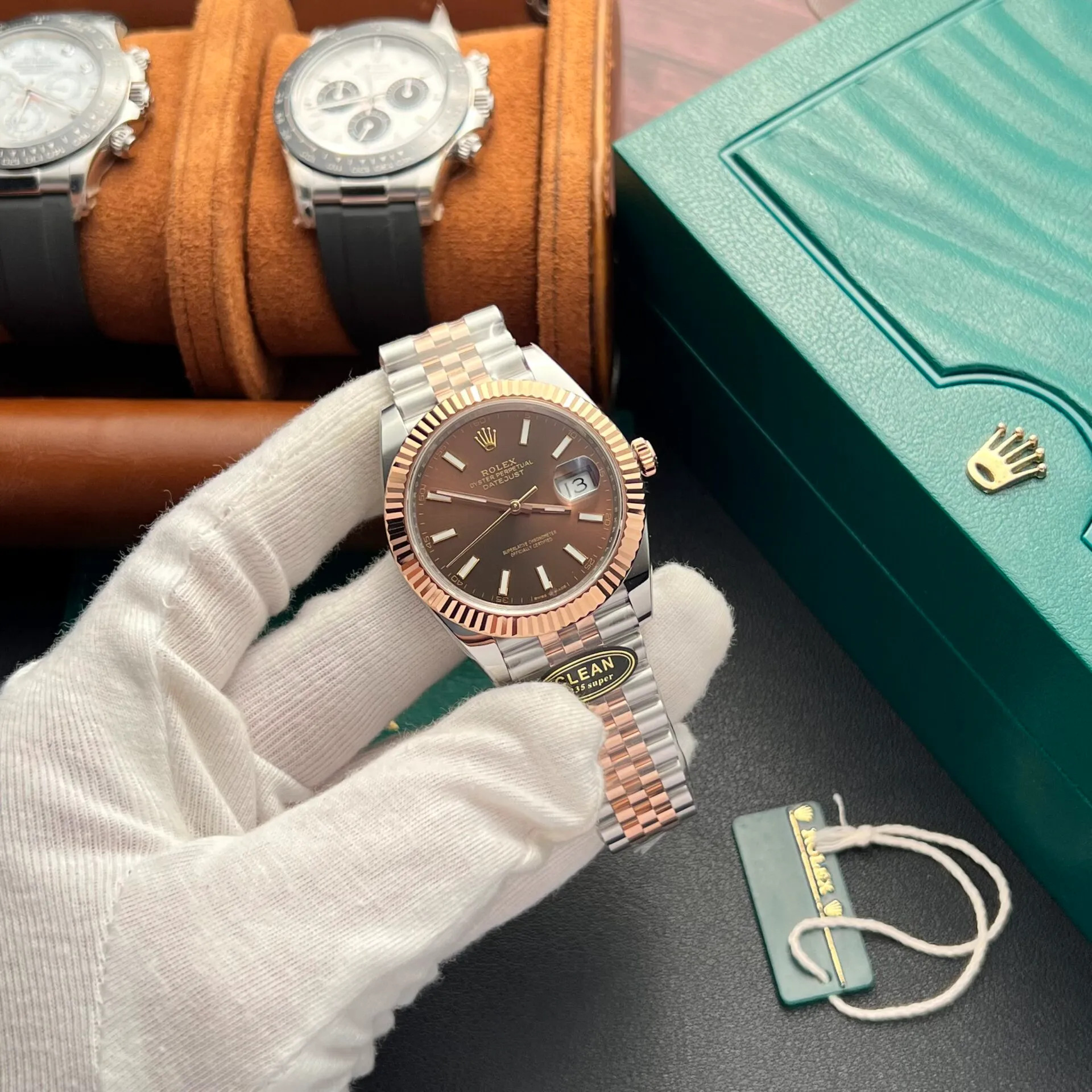 Superclone Rolex Datejust 41 mm Chocolate Dial 126331 Jubilee - gallery
