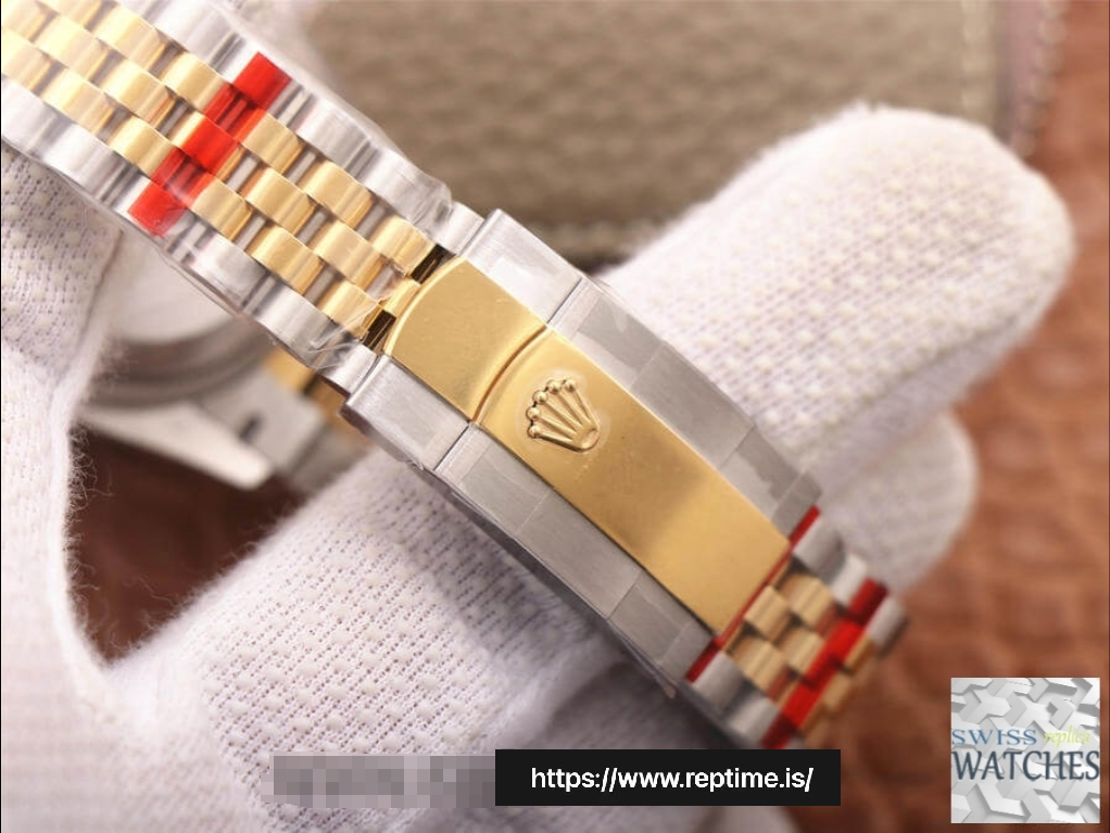 ROLEX DATEJUST GREEN DIAL 18K YELLOW GOLD 36MM SWISS REPLICA m126233.0025 - gallery