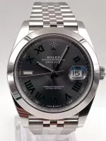 Superclone Rolex Datejust 41mm Rhodium Dial 126300  Wimbledon  Jubilee - view 3