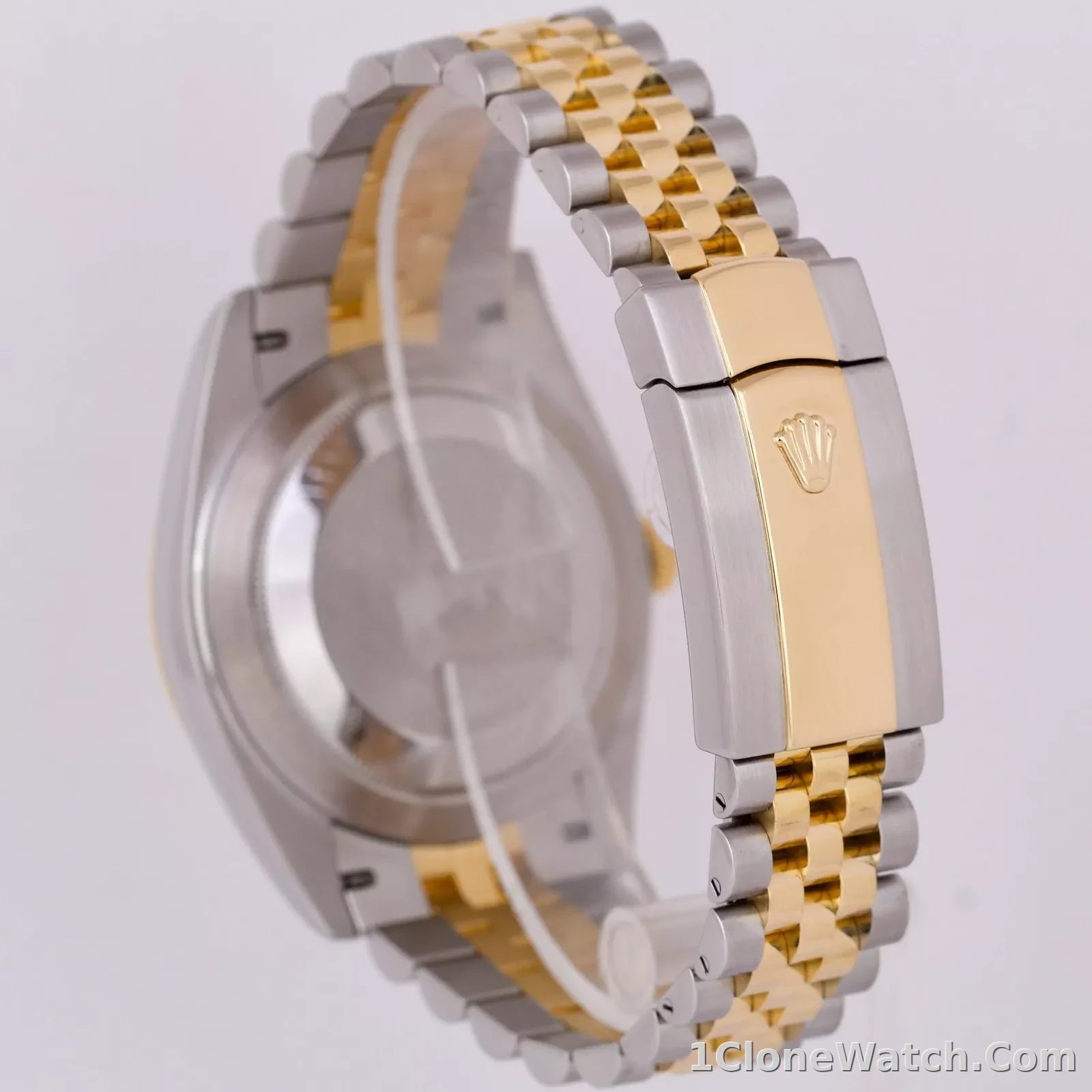 Superclone Rolex Datejust 41mm Rhodium Dial 126333 Wimbledon Flutted / Jubilee - detail