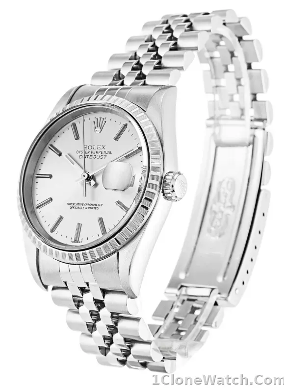 Rolex Datejust 36mm Silver Dial 16220 - detail