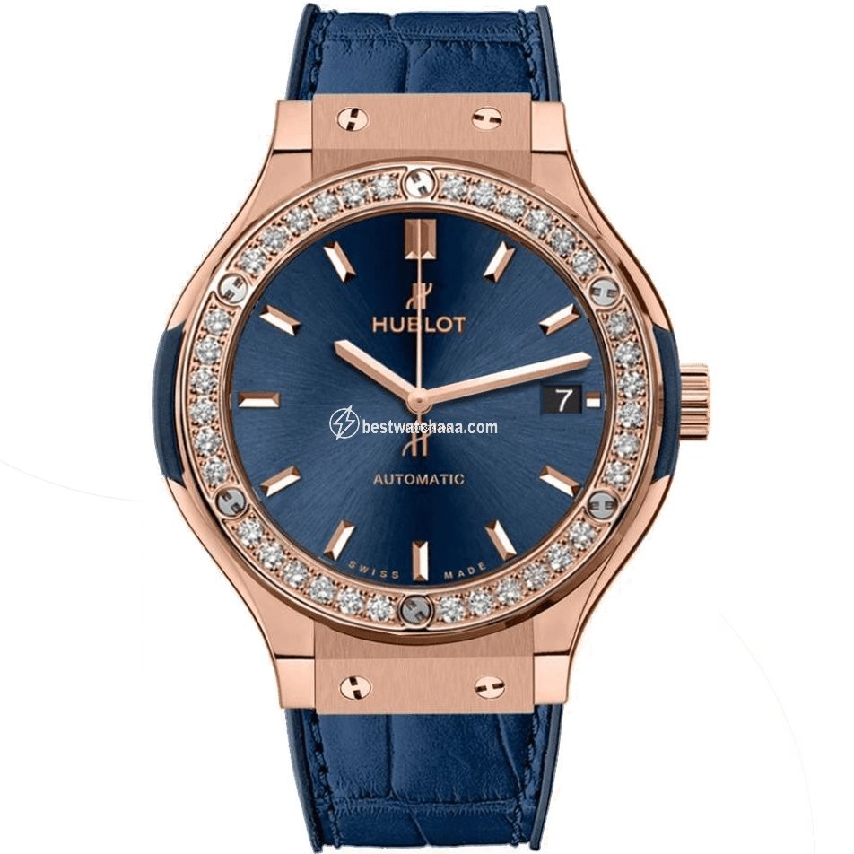 Hublot Classic Fusion Blue Womens watch Automatic Rose gold 565.OX.7180.LR.1204