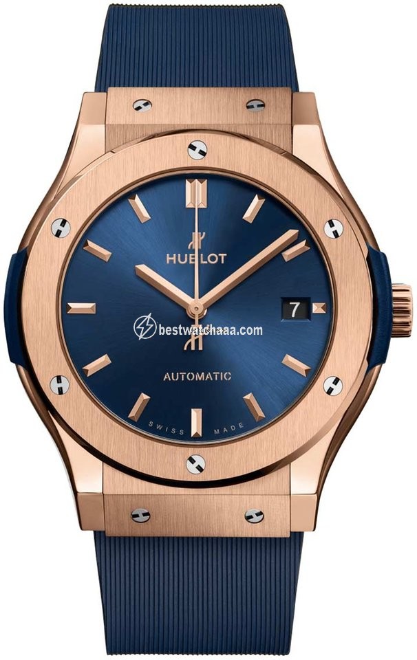 Hublot Classic Fusion Blue Mens watch Unisex Automatic Rose gold 511.ox.7180.rx