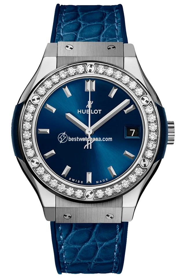 Hublot Classic Fusion Blue Womens watch Quartz Titanium 581.NX.7170.LR.1104