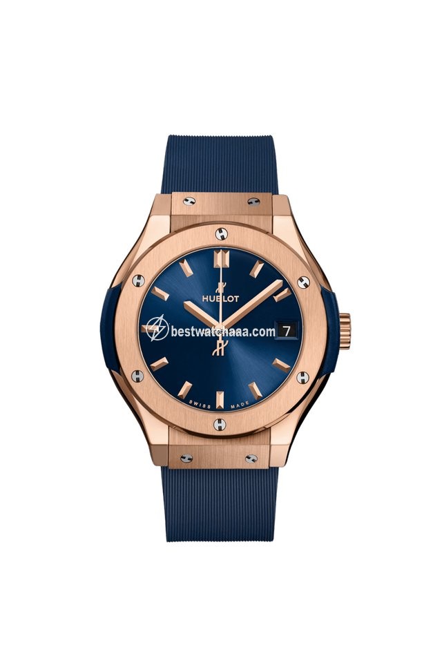 Hublot Classic Fusion Blue Womens watch Quartz Rose gold 581.OX.7180.RX