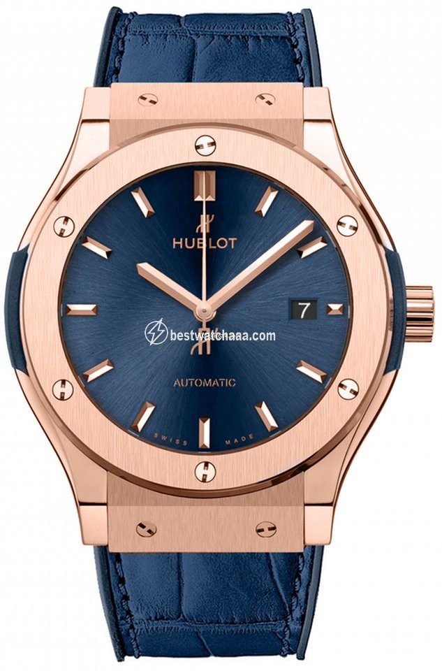 Hublot Classic Fusion Blue Mens watch Unisex Automatic Rose gold 542.ox.7180.lr