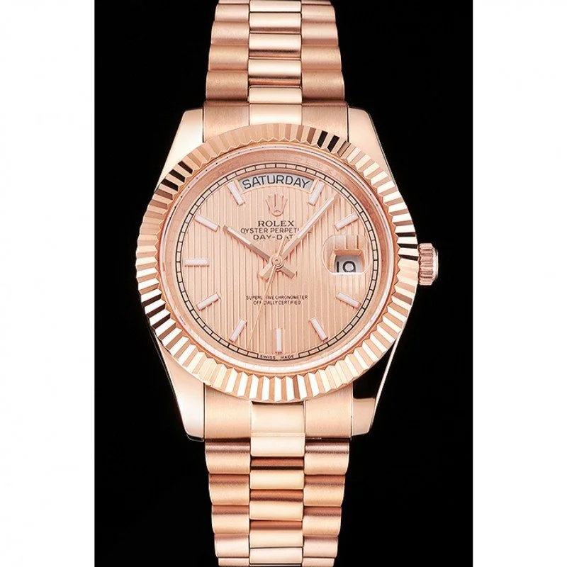 Superclone Rolex Day-Date 40mm Rose-Gold Dial REP016823 - gallery