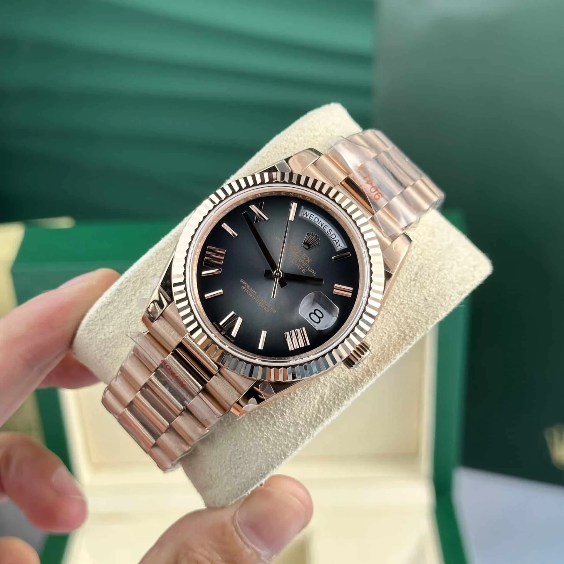 Superclone Rolex Day-Date 40 mm Slate Ombre Dial 228235 - gallery