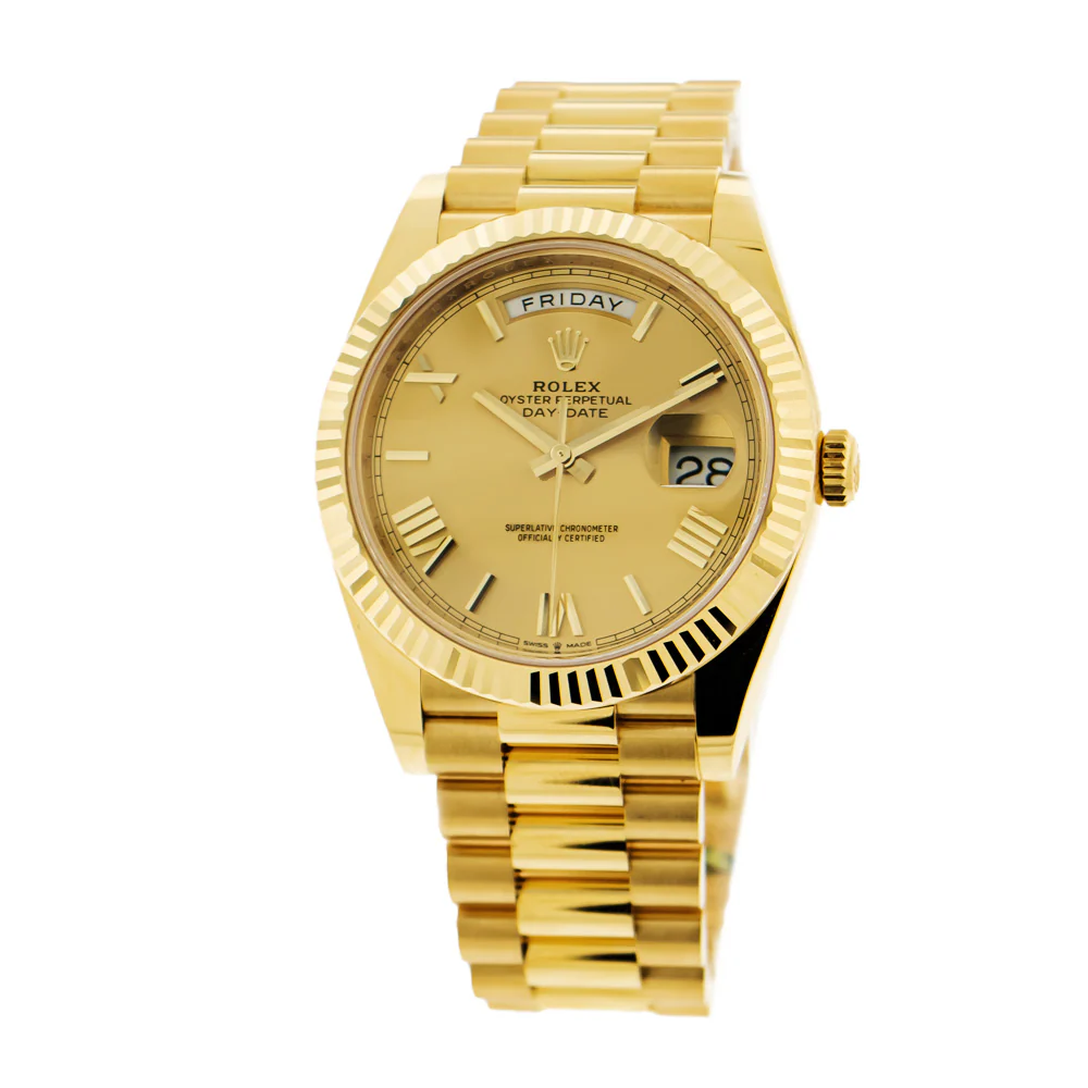 Superclone Rolex Day-Date 40 mm Roman Champagne Dial 228238 - gallery