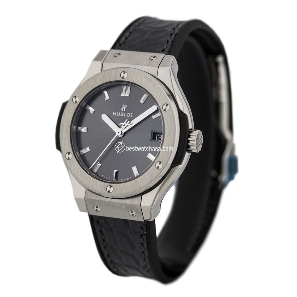 Hublot Classic Fusion Racing Grey Womens watch Quartz Titanium 581.NX.7071.LR - gallery