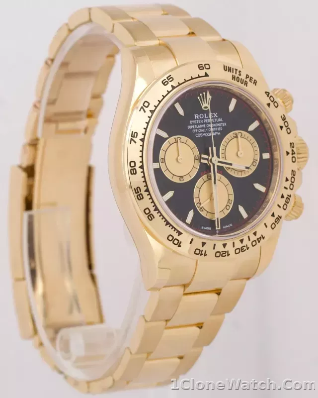 Superclone Rolex Daytona 40 mm Intense black Dial 126508 - detail