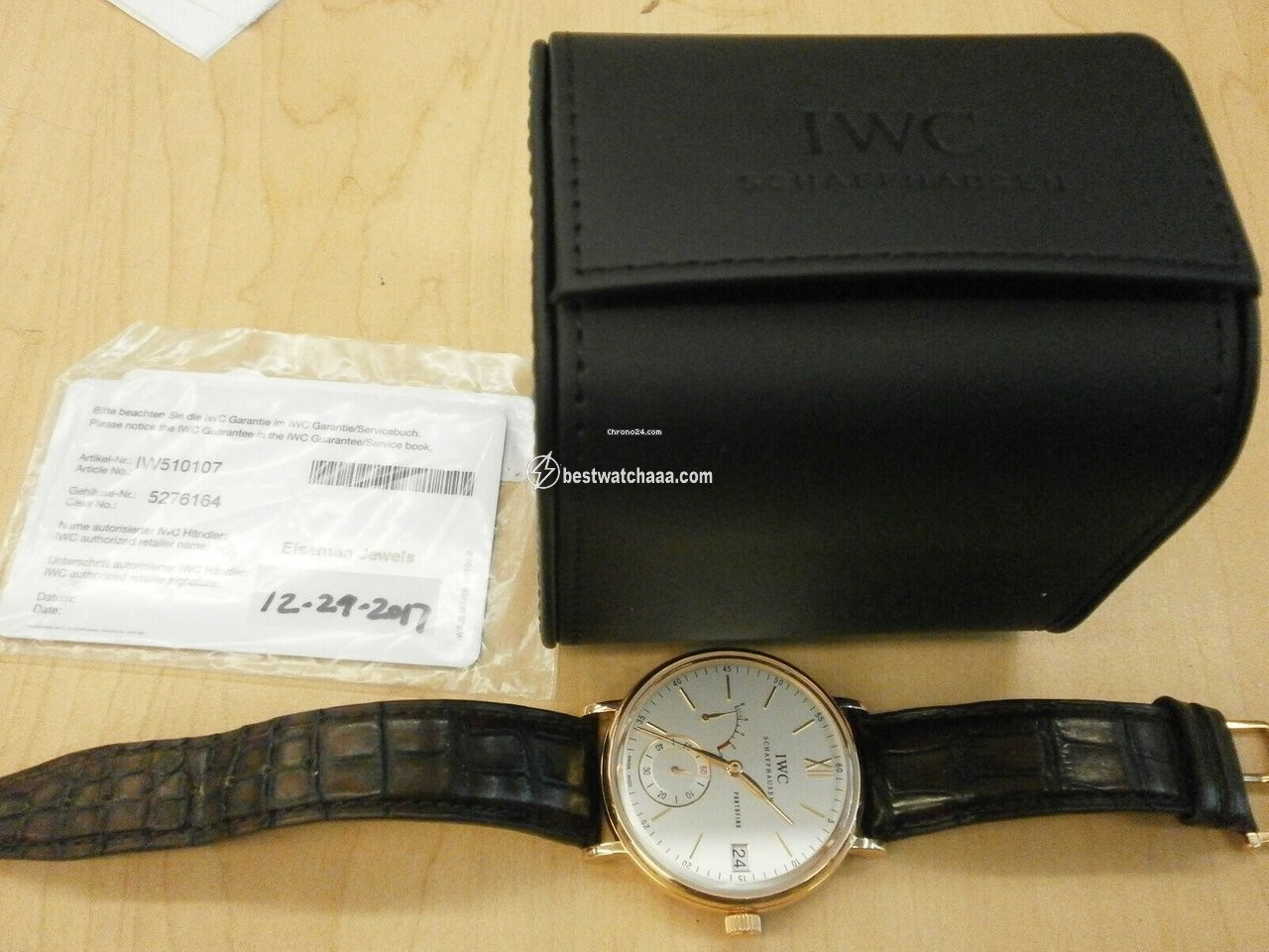 IWC Portofino Hand-Wound Automatic Rose gold 5101-07
