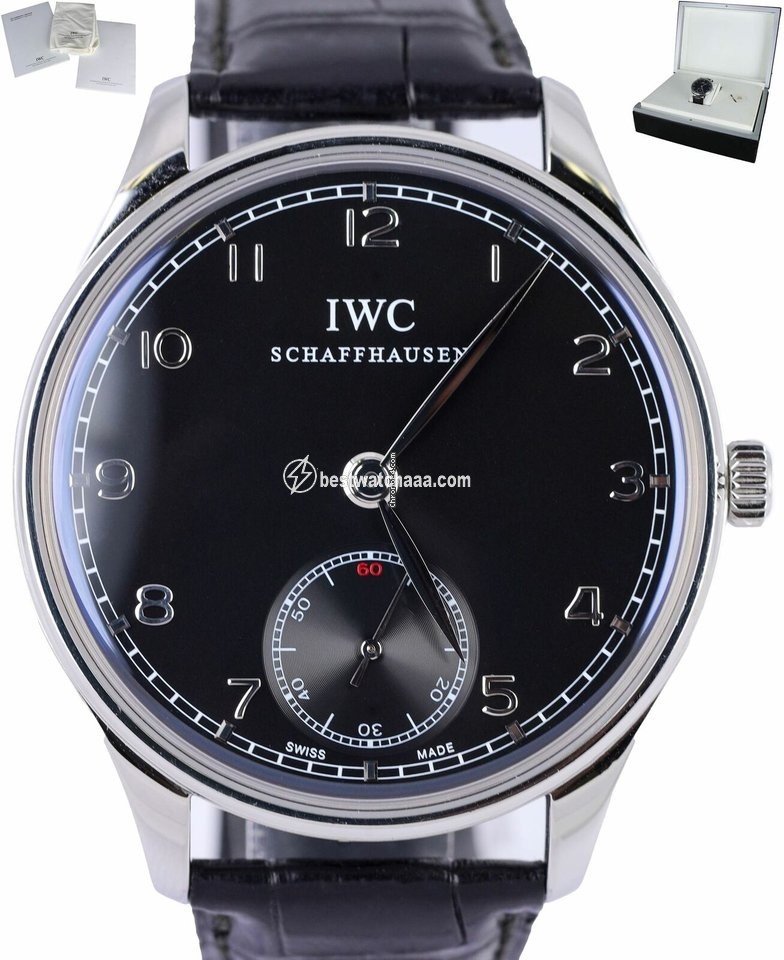IWC Portuguese Hand-Wound Mens watch Unisex Manual winding Steel IW545407