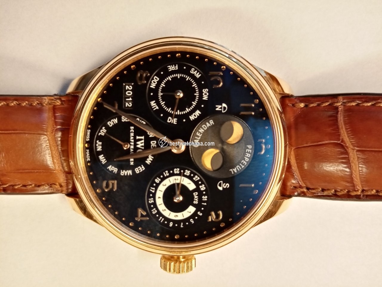 IWC Portuguese Perpetual Calendar Mens watch Unisex Automatic Rose gold IW502101 - gallery