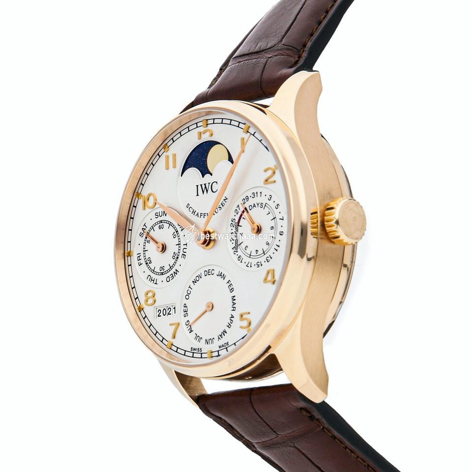 IWC Portuguese Perpetual Calendar Mens watch Unisex Automatic Rose gold IW5022-13 - gallery