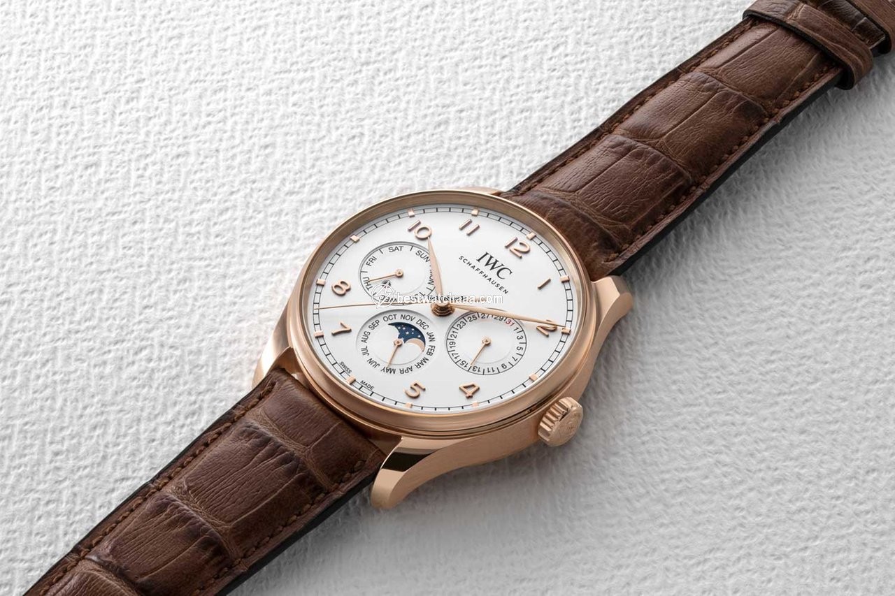 IWC Portuguese Perpetual Calendar Mens watch Unisex Automatic Red gold IW344202 - gallery