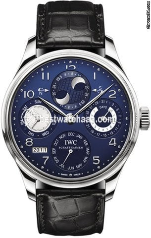 IWC Portuguese Perpetual Calendar Mens watch Unisex Automatic White gold IW503203
