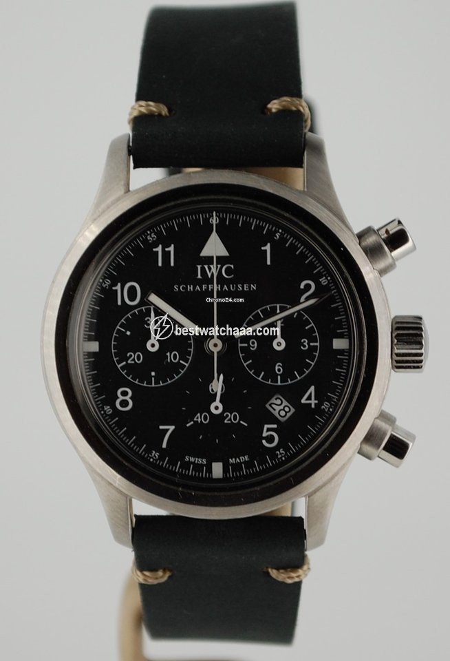 IWC Pilot Chronograph Mens watch Unisex Quartz Steel IW3740