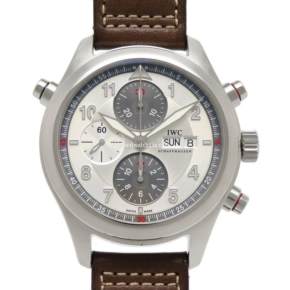 IWC Pilot Double Chronograph Mens watch Unisex Automatic Steel IW371802