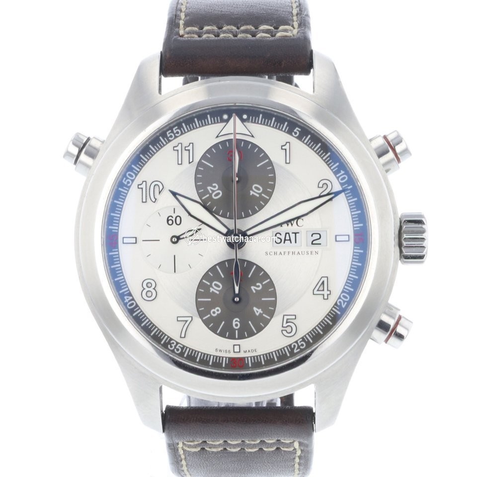 IWC Pilot Double Chronograph Mens watch Unisex Automatic Steel 371806