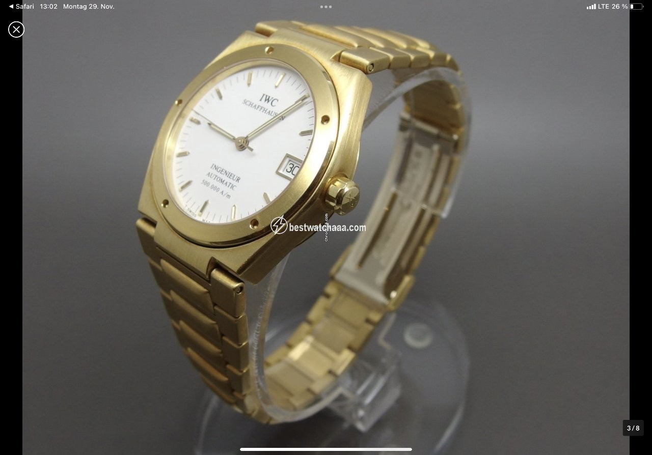 IWC Ingenieur Automatic Mens watch Unisex Automatic Yellow gold IW9238