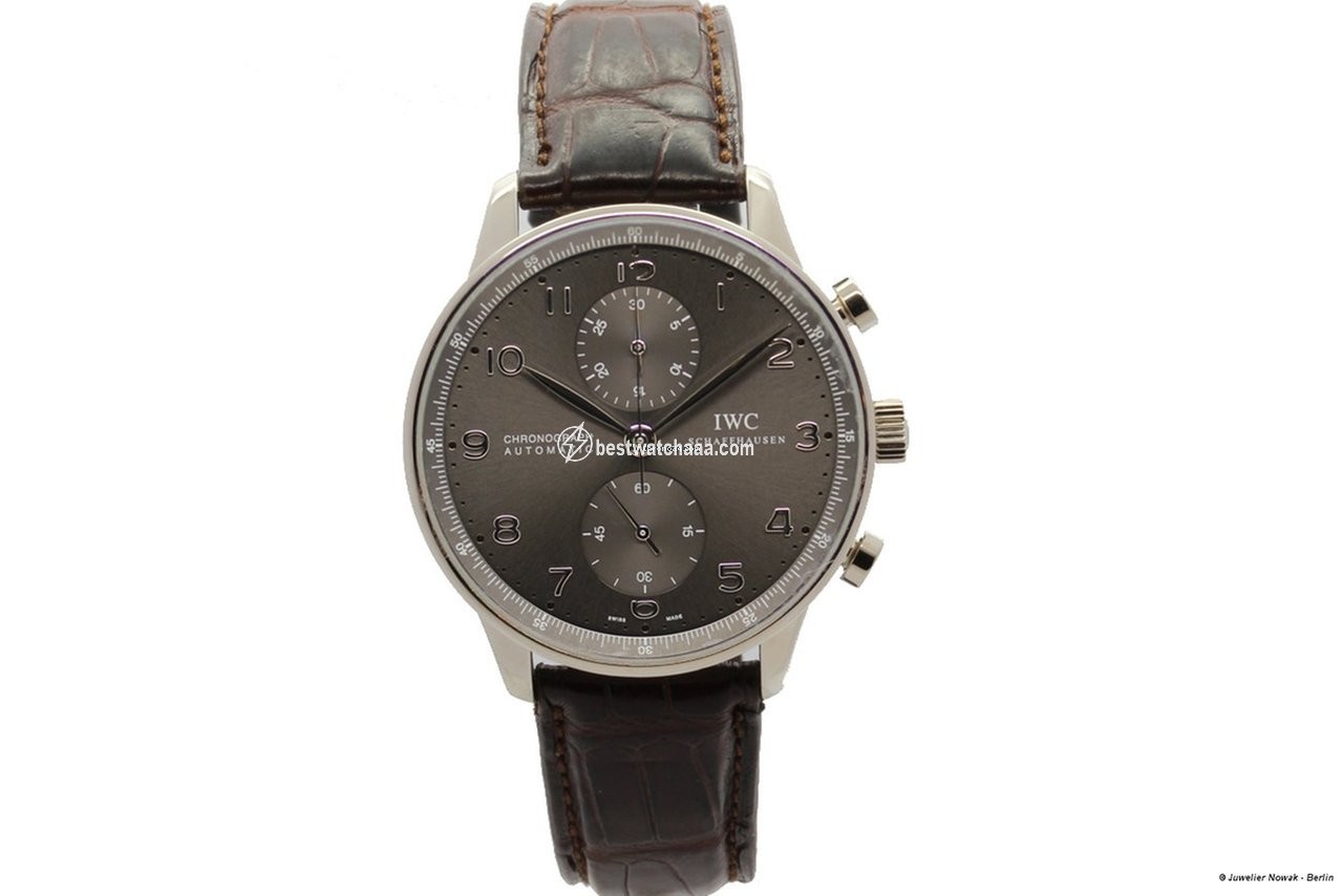 IWC Portuguese Chronograph Mens watch Unisex Automatic White gold IW371431