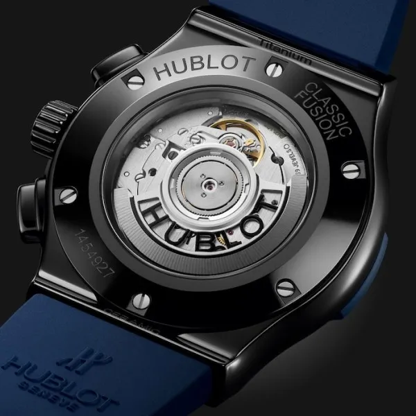 Hublot Classic Fusion Men Automatic Blue Rubber Watch 521.CM.7170.RX - gallery