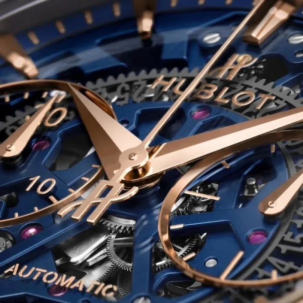 Hublot Classic Fusion Men Automatic Blue Rubber Watch 525.OX.5180.RX.ORL21 - view 3