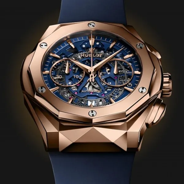 Hublot Classic Fusion Men Automatic Blue Rubber Watch 525.OX.5180.RX.ORL21 - view 5