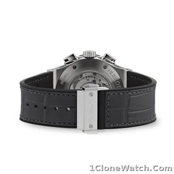 Hublot Classic Fusion Men Automatic Grey Alligator Watch 521.NX.7071.LR