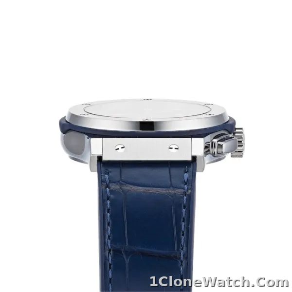 Hublot Classic Fusion Men Automatic Blue Rubber and Alligator Watch 541.NX.7170.LR