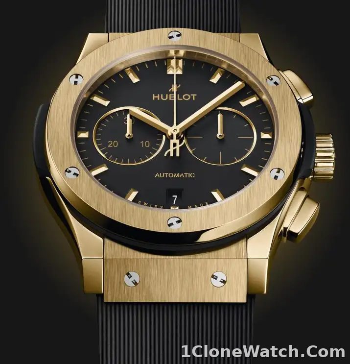 Hublot Classic Fusion Men Automatic Black Rubber Watch 541.VX.1130.RX