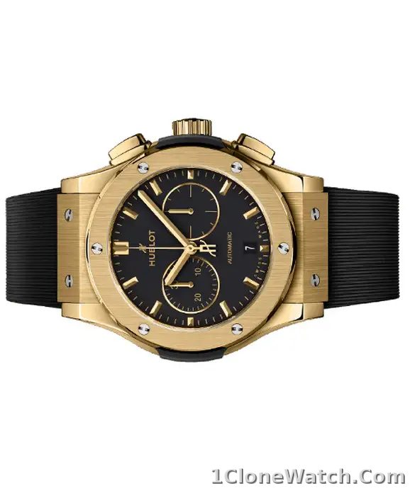 Hublot Classic Fusion Men Automatic Black Rubber Watch 541.VX.1130.RX