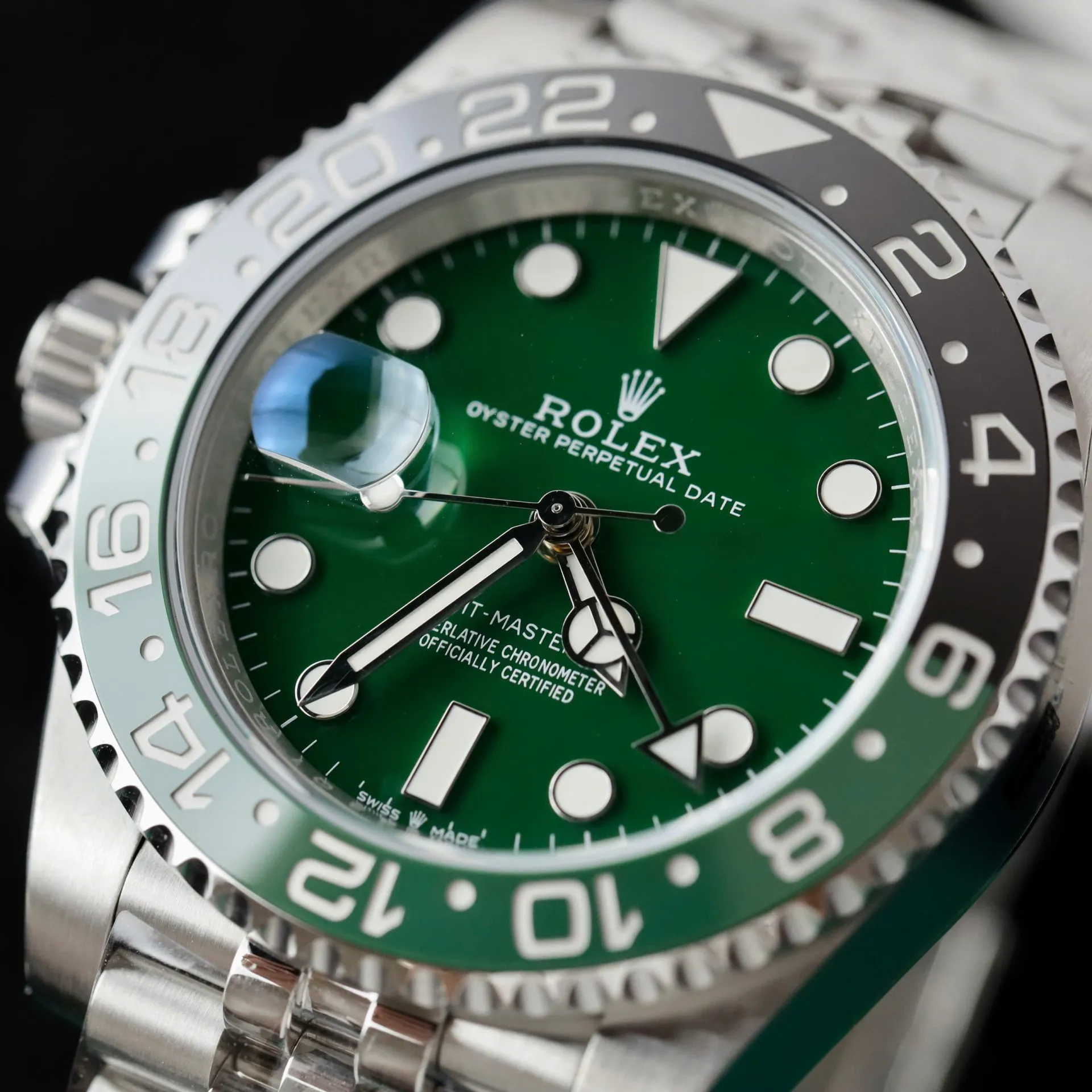 Superclone Rolex GMT-Master II 40 mm 126729VTNR Jubilee “Absinthe” - gallery
