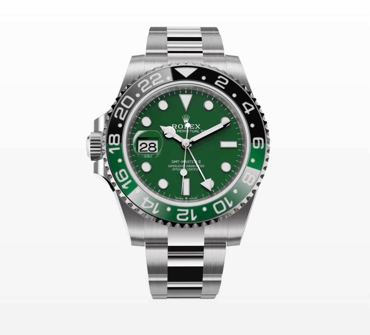 Superclone Rolex GMT-Master II 40 mm 126729VTNR Oyster “Absinthe” - gallery