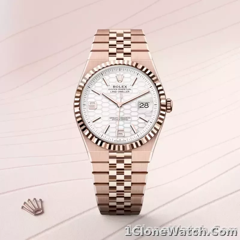 Rolex Land-Dweller 40 Intense White - detail