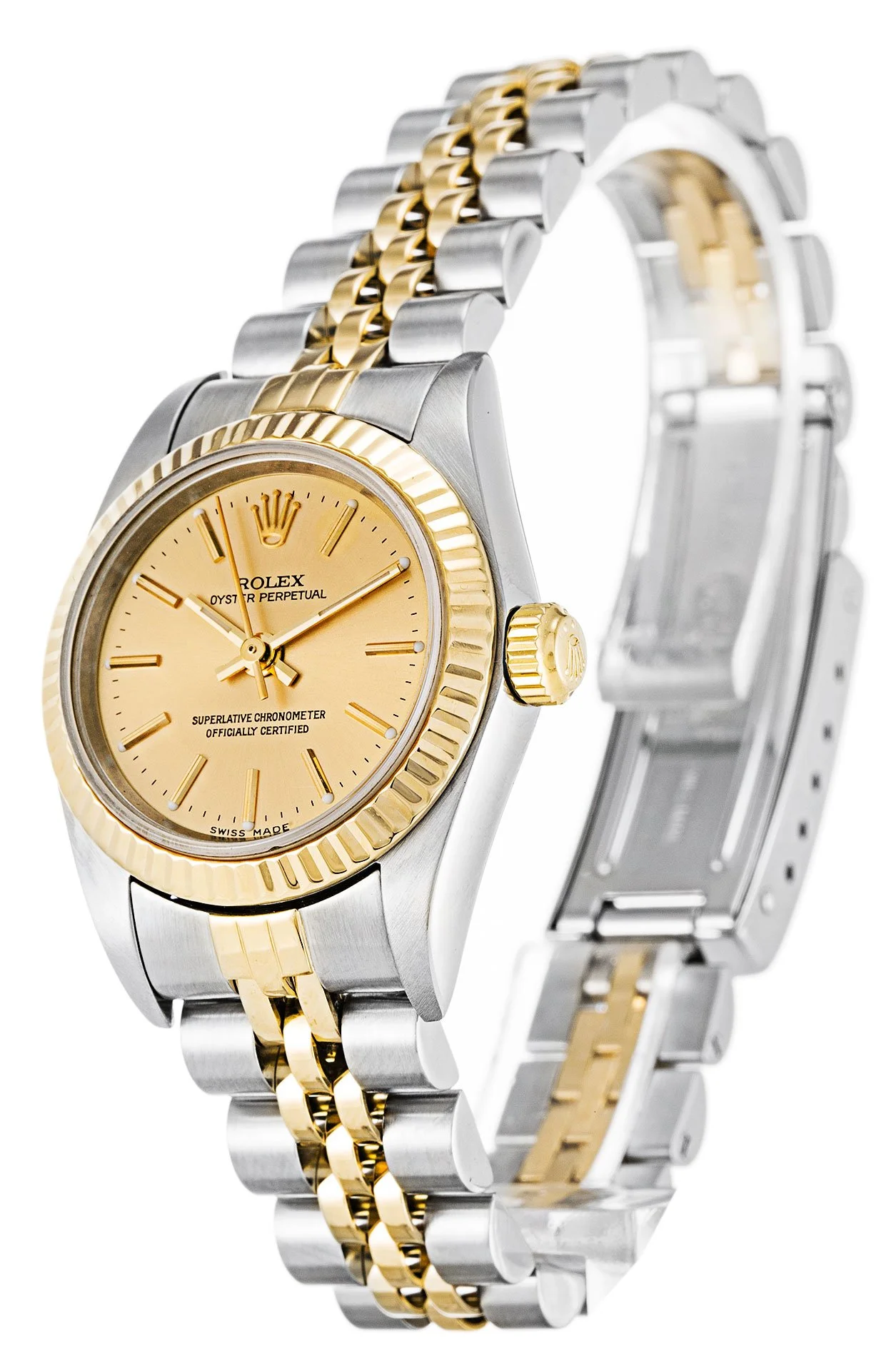 Rolex Oyster Perpetual Lady 24mm Gold Dial 76193 - gallery
