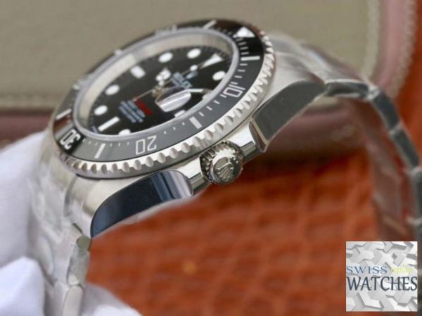 ROLEX SEA DWELLER BLACK DIAL SCRATCH PROOF 43MM SWISS REPLICA 126600.2 - gallery