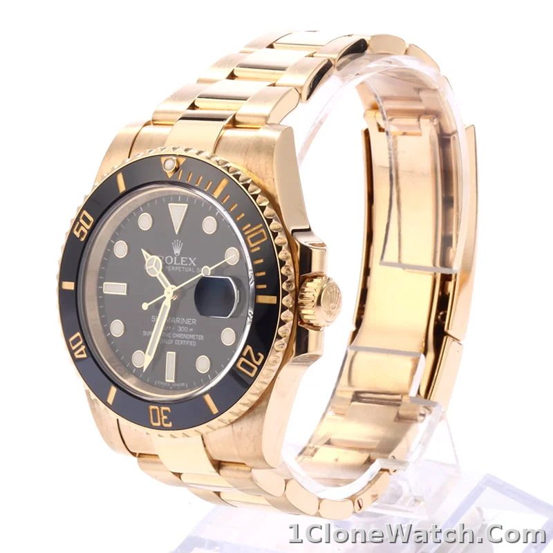 Superclone Rolex Submariner 40mm Black Dial 116618LN - detail