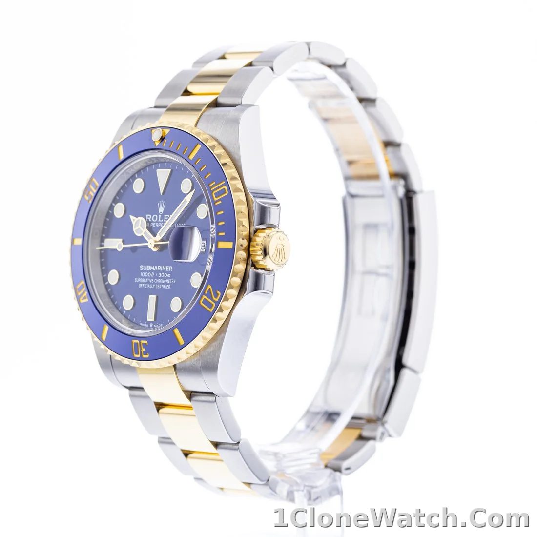 Superclone Rolex Submariner 41mm Blue Dial 126613LB Bluesy - detail