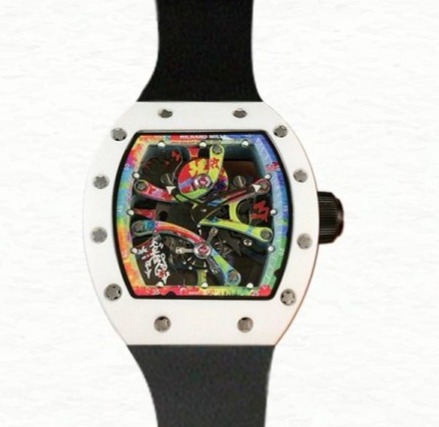 Richard Mille Super Clone RM68-01 Hand Wind Men Transparent Dial Ceramics Bezel Watch