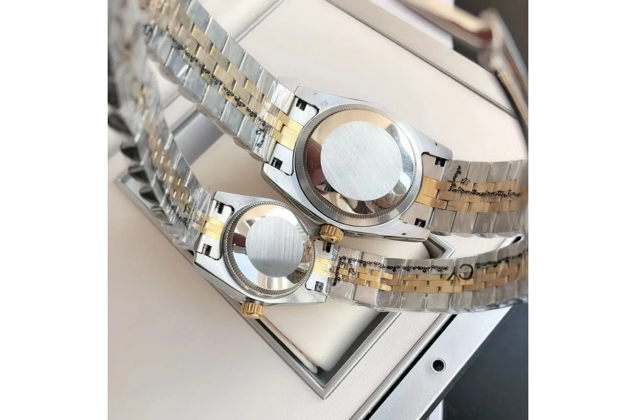 Couple Watches Rolex Datejust 36/28mm RG/SS Jub Gold/Dial - gallery
