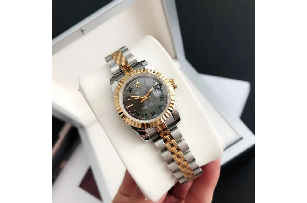 Couple Watches Rolex Datejust 36/28mm RG/SS Jub Grey/Rmn - gallery