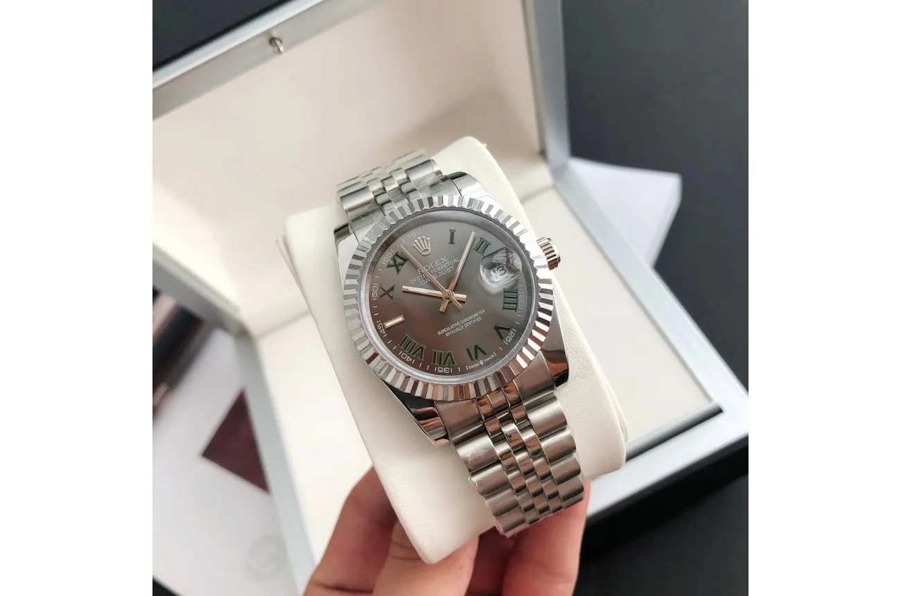 Couple Watches Rolex Datejust 36/28mm SS/SS Jub Grey/Rmn - gallery