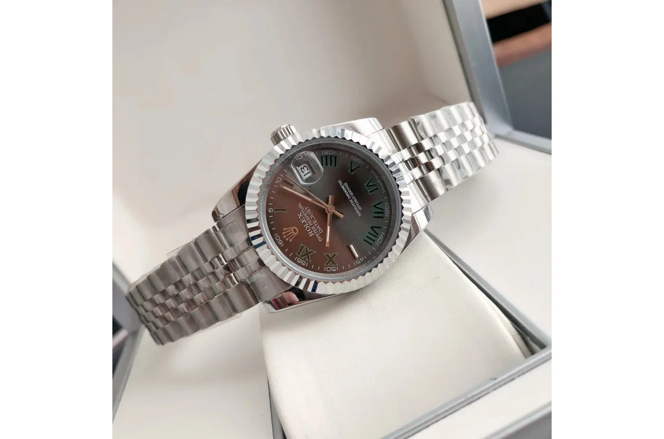 Couple Watches Rolex Datejust 36/28mm SS/SS Jub Grey/Rmn - gallery