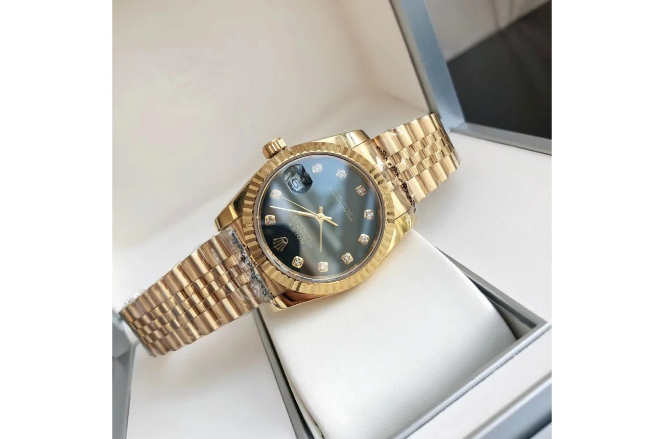 Couple Watches Rolex Datejust 36/28mm RG/RG Jub Black/Dial - gallery