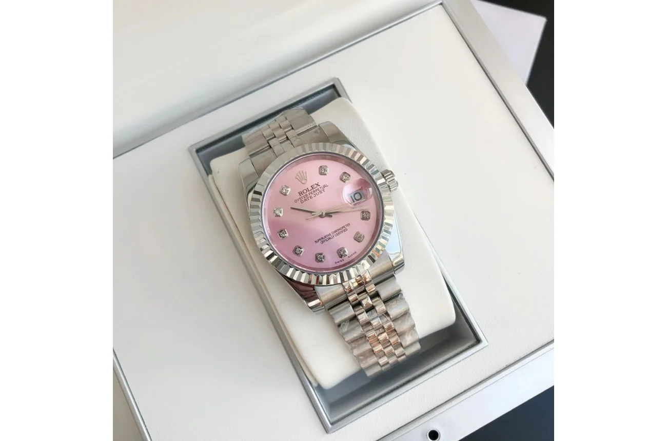 Couple Watches Rolex Datejust 36/28mm SS/SS Jub Pink/Dial - gallery